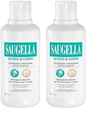 Saugella Detergente Intimo e Corpo Delicato Con Sistema Prebiotico, Estratto di Salvia e Acido Lattico per un Uso Quotidiano nel Rispetto del pH Fisiologico, 500 ml (Confezione da 2)