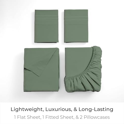 Mellanni Queen Sheets Set - 4 PC Iconic Collection Bedding - 2