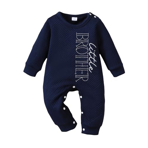 Image of TITKKOP Newborn Baby Boy Romper Long Sleeve Outfits Jumpsuit Clothes Bodysuit One-Piece Romper