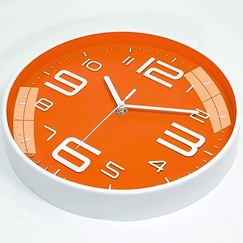 Image of Rylan Wall Clock 12 inch Silent Quartz Decorative Wall Clock Non-Ticking Classic Clock Battery Operated Round Easy to Read for Room /Home /Kitchen /Bedroom /Office /School*=