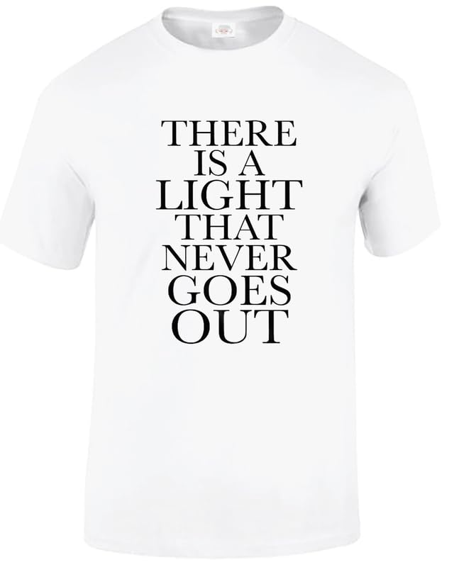 Darkwear T-shirt Morrissey There is A Light The Smiths pour homme S à 5XL, T-shirt Noir/blanc, L