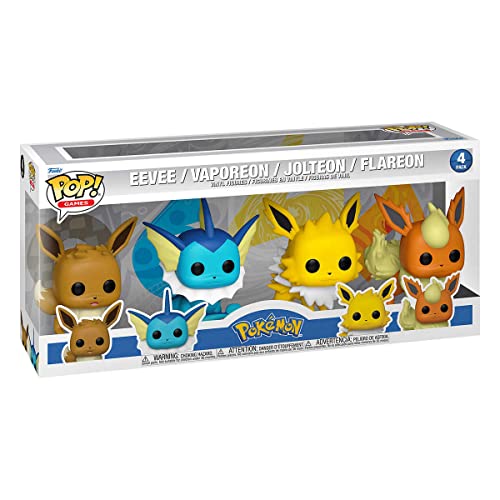 Funko Pop! Pokemon - Ultimate 4-Pack Eevee, Vaporeon, Jolteon, Flareon