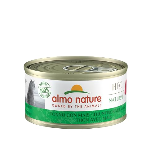 Almo Nature Katzenfutter Megapack Nass Thunfisch mit Mais 6er Pack