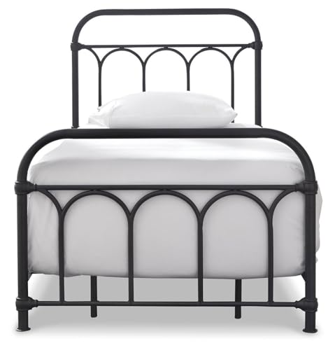 Signature Design by Ashley Nashburg Twin Metal Bed with Headboard, Black - image 3