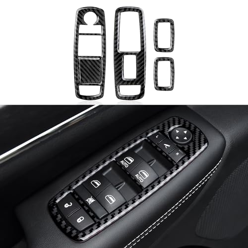 Image of Window Control Switch Decals for 2011-2026 Dodge Durango /Charger /Ram /Chrysler 300 /2011-2021 Jeep Grand Cherokee WK2 Accessories Stickers