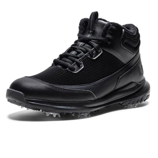 FootJoy Women's Stormwalker Boot Golf Shoe, Black, 6 UK Wide