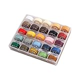 蝋引き糸 ロウ引き糸 ワックスコード 手縫い 手作り 紐 DIY レザークラフト25色 セット 0.55㎜ 10m