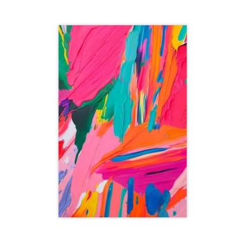 Poster abstrait sur toile comme cadeau de pendaison de crémaillère original