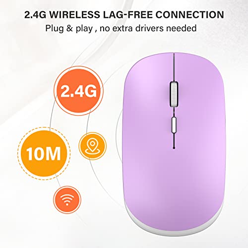 Wireless-Mouse-24G-Optical-Cordless-Mouse-with-USB-Receiver-Ultra-Silent-Ergonomic-LED-Mouse-AA-Battery-Used-Computer-Mouse-for-PC-Laptop-Desktop-MacBook-Windows-Purple