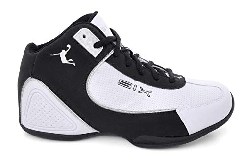 Tênis Masculino Basquete Six Street Original Cano Médio Branco e Preto 38