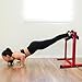 EliteEdge Red Bulgarian Split Squat Stand, Single Leg Squat Roller Stand with Adjustable Roller Heights for Squats, Leg Lunges, Body Weight Training.