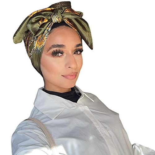 35x35 Inch Large Square Scarf 2PCS Fashion Scarves Silk Feeling Hair Scarf Wrapping Scarfs Night Sleeping Headscarf3