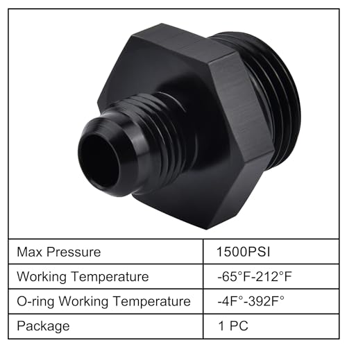 Image of EVIL ENERGY 6AN Flare to AN10 ORB Male O-Ring Fitting Adapter