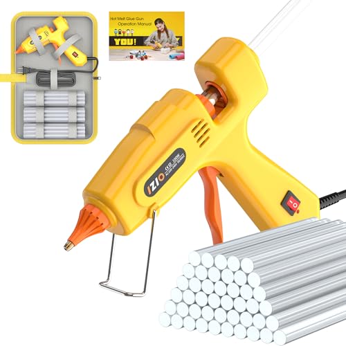 IZIO Full Size Hot Glue Gun Kit with 21 Glue Sticks(7/16