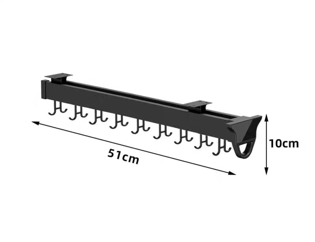 Organizador colgante ajustable para cinturones, bufandas, corbatas y utensilios de cocina, solución de almacenamiento que ahorra espacio para armarios y estantes