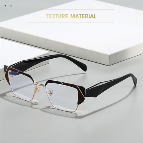 Lunettes œil-de-chat léopard asymétriques pour un look décontracté chic - 3