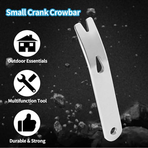 Image of Tarini 4Pcs Mini 7.7x1.2x0.25cm Pocket Pry Bar Set, 3 Inch Stainless Steel EDC Gadgets, Multi-Function Bottle Opener Scraper, Portable Beer Keychain Opener, Pocket Carry Friendly