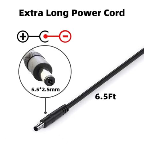 Image of 9V 2A AC Power Adapter for Brother P-Touch Label Printers - Compatible with PT-D210, PTD220, PT-D200VP, PTH110 - Power Cord Included - Replacement for Brother AD-24, AD-24ES, AD-20, AD-30