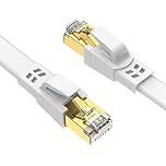 Ercielook Cavo Ethernet 2m, Cat 8 Cavo LAN schermato professionale, cavo di rete Cat8 ad alta velocità 40 Gbps e 2000Mhz per router/giochi/modem