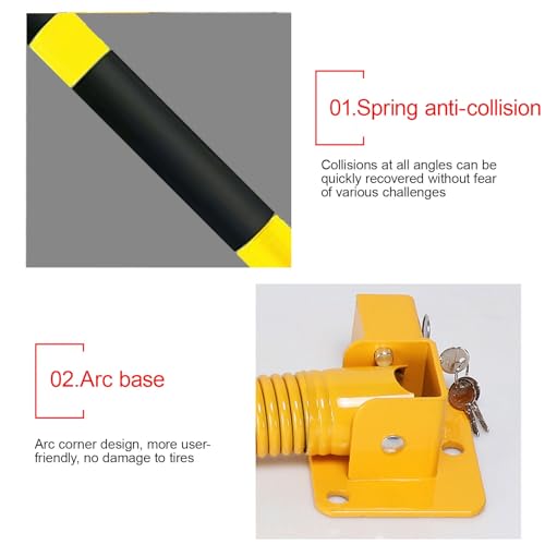 Borne métallique robuste pour parking avec conception durable anti-collision - 4