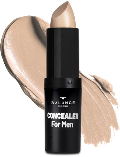 BALANCE MILANO – Correttore Stick Viso - Correttore Occhiaie Texture Morbida e Leggera Made in Italy - Copertura Uniforme - Concealer Finish Opaco e Naturale - Make Up - 3 Tonalità (Beige Chiaro)
