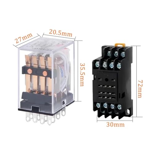 Commutateur de relais MY4P DPDT double contact pour circuits AC110V - 2