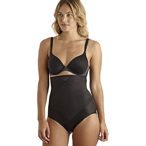 Miraclesuit Premium Womens Shapewear Smooth High Waisted Triple Panel Tummy Tuck Shaping Knickers, Black Large Cover