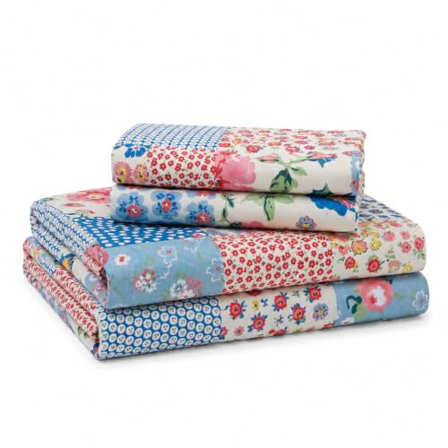 Image of THEA Double Bedsheet Set| 100% Cotton Like Soft Fabric | Microfiber Double Bedsheet for Double Bed (90 X 100 inches) with 2 Pillow covers,Petal Symphony