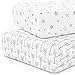Crib Sheet Set 100% Jersey Cotton | 2-Pack | Fitted Cotton Baby & Toddler Universal Crib Sheets for Boy | Mattress Bedding Sets | White Baby Sheets | Nursery Accessories | Unisex