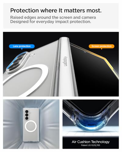 Image of Spigen Ultra Hybrid Pro MagFit Case for Samsung Z Fold 8 Ultra, Clear White