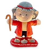 Hallmark Peanuts Plush with Sound, Motion and Light, 12' (Linus in Shepherd Costume) Gift for Kids, Fans, Collectors