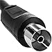CABLEPELADO Cable Antena de TV de 75 Ohm 1.5 M Negro