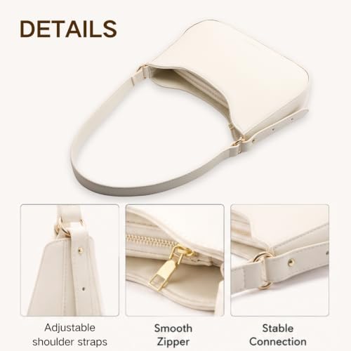 Image of JANSBEN Small Shoulder Bag for Women, Faux Leather Hobo Purse