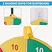 YPZIMYK Dart Board Game for Kids with 8 Sticky Balls, Safe Classic Dartboard Set, Christmas Dart Games Gift for Boys Girls -13.5 Inches