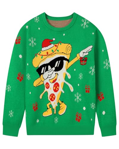 Runhit Boys Ugly Christmas Sweater Kids Funny Crew Neck Knitted Christmas Pullover For Xmas Holiday 1 Runhit Boys Ugly Christmas Sweater Kids Funny Crew Neck Knitted Christmas Pullover For Xmas Holiday