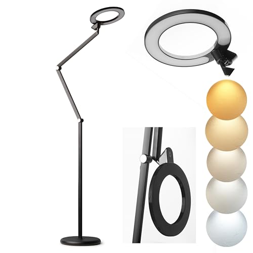 BARMIKA Modern LED Floor Lamp, Dimmable, Bright Corner Light with