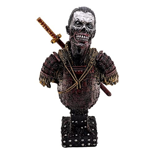 LOOYAR Statue de Zombie de samouraï Japonais en résine - Figurine décorative pour la Maison, Le...