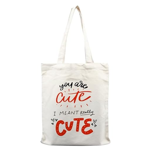 AKP SUBLIMATION You Are Cute Tote Bag | Canvas Cloth Bag | Designer Fashionable Bag For Women