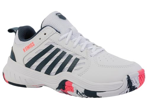 K-Swiss Court Express 2, Tenis Shoe, White Stargazer Neon Blaze, 33 EU