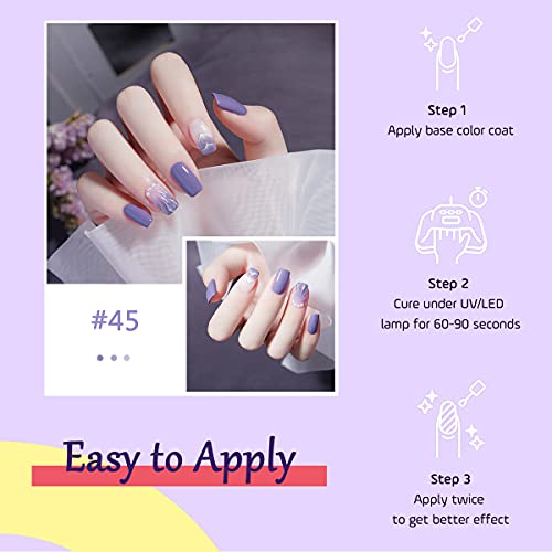 UV Gel Nagellack Set 23 Stück 7.5ml Gel Nail Polish mit Unterlack Überlack Mattem Decklack UV Farbgel für Nailart Salon… – Bild 7