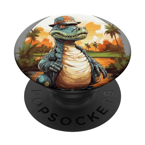 Cool Croc Alligator Crocodile Gator Masters Men & Woman PopSockets PopGrip Intercambiable