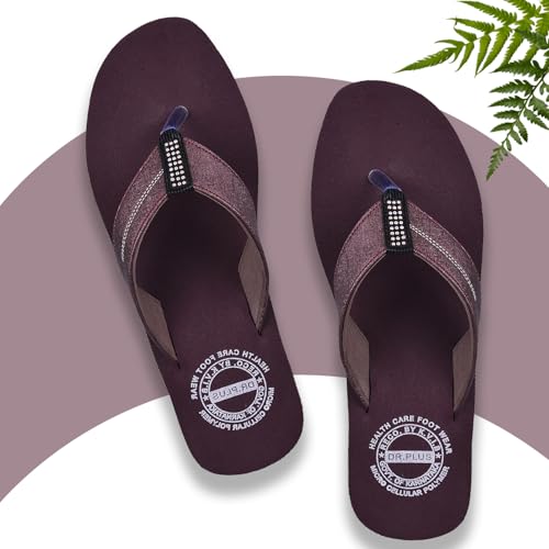 Image of DR PLUS Women's Healthcare, Diabetic and Orthopedic MCR /MCP Footwear /Sandals /Slipper /Chappal
