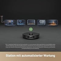 dreame X40 Master Saugroboter mit Wischfunktion, 28cm kompakter Basisstation, automatisches Befüllen und Entleeren, intelligente Navigation, 12.000Pa Starke Saugkraft, Mop-Selbstreinigung – Ansicht 4