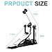 Soulmate Double Chain Bass Drum Pedal for Drum Set - Heavy Duty Kick Pedal with Large Frame, Step Hammer Drive, Single Kick Pedal Compatible with Acoustic & Electronic Drums