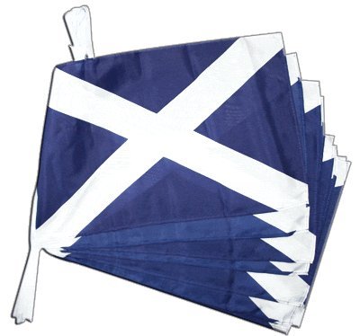 Guirlande Ecosse géante Digni 8,9 m en tissu résistant avec fanions officiels