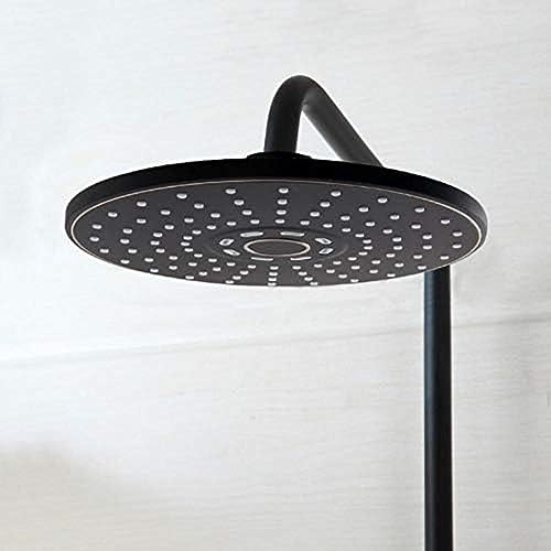 Douche à effet pluie murale or noir pour éliminer le calcaire