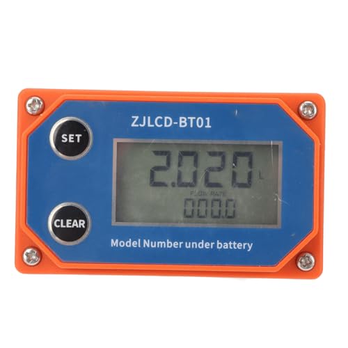 Digital Display Flows Sensor, Stainless Steel Electronic Digital Display Flowmeter, Water Flows Meter for Farmland Irrigation