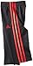 adidas Little Boys' Tricot Pant, Black/Light Scarlet, 6