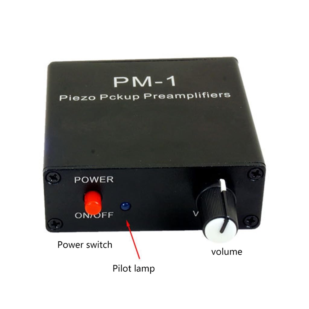 Preamplificatore Piezo Pickup Preamplificatore Batteria Ricaricabile Per Chitarre E Violini Con Tipo C Ricarica 6.35mm