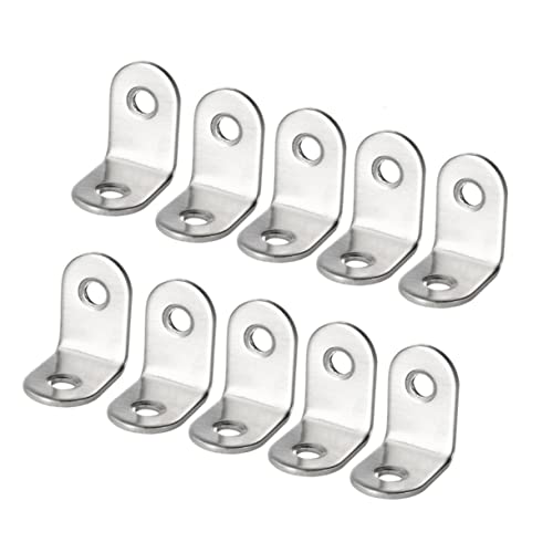 WOONEKY 30 Unidades Pequenos Colchetes De Canto Cinta De Canto De Metal Suporte De Canto Hardware De